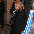 Catherine Deneuve – Leaving the YSL party at YSL Headquarters in Paris