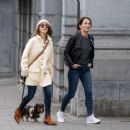 Emilia Clarke – Seen in Belgium to shoot scenes for film ‘The Pod Generation’ - 454 x 365