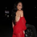 Amanza Smith – Wearing red dress as she leaves dinner at Catch Steak in West Hollywood - 454 x 853