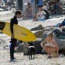 Charlotte McKinney – Seen at the beach in Santa Monica - 454 x 447