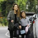 Jessica Alba and Honor Warren Go to a Party in Beverly Hills - 406 x 600