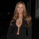 Tyne-Lexy Clarson – Seen at Roka restaurant for dinner with friends in London - 454 x 419