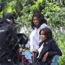 Gabrielle Union – With Octavia Spencer on the set of ‘Truth be Told’ at Griffith Park - 454 x 641