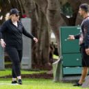 Rebel Wilson – Workout in a Sydney park