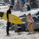 Charlotte McKinney – Seen at the beach in Santa Monica - 454 x 443