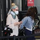 Katherine Heigl – Out in public for the first time after implanted two titanium disks in her neck