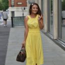 Jess Impiazzi – Out for a stroll in a yellow dress - 454 x 633