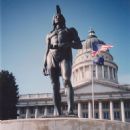 Sculptures of Native Americans in Utah
