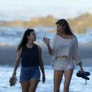 Gisele Bundchen – Seen on the beach with a friend in Costa Rica