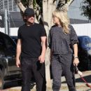 Malin Akerman – Seen with her husband Jack Donnelly near their home in Los Angeles - 454 x 636
