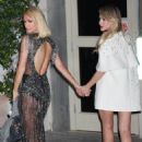 Paris Hilton – With Maria Bakalova at 2021 Oscar party at Sunset Tower Hotel in Los Angeles