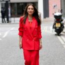 Myleene Klass – In red out and about - 454 x 681