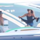Carla Bruni &#8211; On a boat with husband Nicolas Sarkozy in Formentera