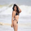 Nina Svet – Posing in a bikini at beach for 138 Water in Malibu - 454 x 681