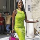 Kenya Moore – Heads out for a guest appearance on the Kelly and Mark Show in New York - 454 x 681