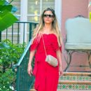 Adriana de Moura – Exit out of the Beverly Hills Hotel - 454 x 681