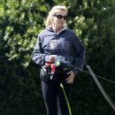 Camille Grammer – Spotted walking her dog - 454 x 681