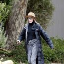 Diane Keaton – Taking her dog for a walk in Brentwood - 454 x 681