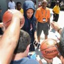 Stephen Curry #49 of the 2015 USA Basketball Men's National Team attends a practice session at the Mendenhall Center on August 11, 2015 in Las Vegas, Nevada