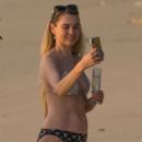 Zoe Salmon in Bikini on the beach in Barbados - 454 x 697