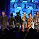 Jason Aldean, Jack White, Daft Punk, Beyonce, Regine Chassagne, Win Butler, and Alicia Keys onstage at the Tidal launch event #TIDALforALL at Skylight at Moynihan Station on March 30, 2015 in New York City. - 454 x 302
