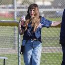 Alyssa Milano – Seen at her son’s baseball game in Thousand Oaks