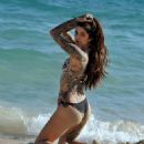 Darylle Sargeant in Bikini on the pool in Spain - 454 x 506
