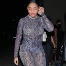 Jordyn Woods &#8211; Arrives for a late night dinner at Craig’s in West Hollywood
