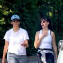 Alison Brie – Enjoys a walk with a friend in Los Angeles - 454 x 620