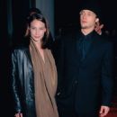 Claire Forlani and Brad Pitt