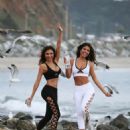 CJ Franco and Raven Lexy – Photoshoot for new campaign in Malibu - 454 x 681