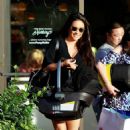Shay Mitchell in Mini Dress – Shopping in Los Angeles