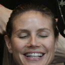 Heidi Klum – Costume Unfold on Amazon Display Window in New York
