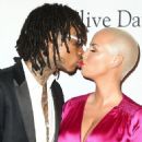 Amber Rose and Wiz Khalifa attend Pre-GRAMMY Gala and Salute to Industry Icons Honoring Debra Lee at The Beverly Hilton in Los Angeles, California - February 11, 2017