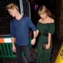 August 22, 2018 - Taylor Swift and Joe Alwyn outside a restaurant in New York