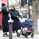 Zawe Ashton – Pictured while out with her newborn baby in North London - 454 x 374