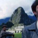 Gael Garcia Bernal as Ernesto Che Guevara and Rodrigo de la Serna as Alberto Granado in The Motorcycle Diaries - 2004 - 454 x 204
