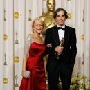 Helen Mirren and Daniel Day-Lewis At The 80th Annual Academy Awards - Press Room (2008) - 381 x 594