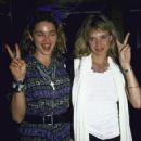 Madonna and Rosanna Arquette at Private Eyes nightclub in New York City, 1984
