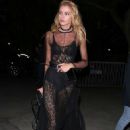 Stella Maxwell at Elton John concert at the Staples Center in Los Angeles