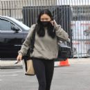 Sunisa Lee – Seen arriving and leaving practice at the DWTS studio in Los Angeles - 454 x 681