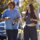 Noah Cyrus – With her fiancé Pinkus seen while taking a stroll in West Hollywood