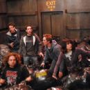 Jay Baruchel (Windows), Dan Fogler (Hutch), Chris Marquette (Linus), Sam Huntington (Eric) and Kristen Bell (Zoe) star in Kyle Newman's Fanboys. Photo by: John Estes. © 2006 The Weinstein Company, LLC. All Rights Reserved.