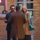 Deborah Ann Woll – With Elden Henson filming a scene for ‘Daredevil’ in Brooklyn in NY - 454 x 681