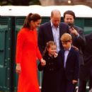 William and Kate bring their children George, eight, and Charlotte, seven, to help spread the Jubilee spirit in Wales as their cousin Lilibet celebrates her first birthday in Windsor with Harry and Meghan - 454 x 681
