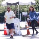 Jackie Sandler – Steps out for breakfast at the Country Mart in Brentwood - 454 x 302