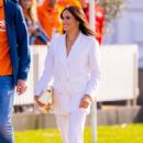 Meghan Markle – In a white outfit at the Invictus Games in Den Haag