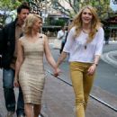 'Twilight' stars Myanna Buring & Casey LaBow seen at The Grove for the show 'Extra' in Los Angeles - November 14, 2011 - 454 x 607