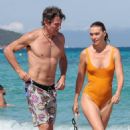 Arizona Muse – In a swimsuit at Club 55 in Saint Tropez - 454 x 681