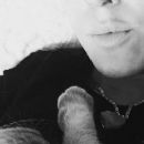 Viola Bailey (Violeta Jurgis Arturovna) plays with her cat - Instagram - April 29, 2017
